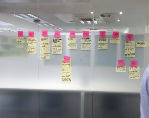 taller de historias de usuario para QuirónSalud en Madrid. Por Legridd