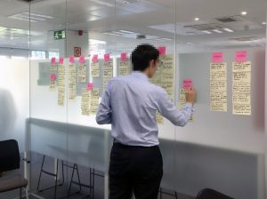 taller de historias de usuario para QuirónSalud en Madrid. Por Legridd